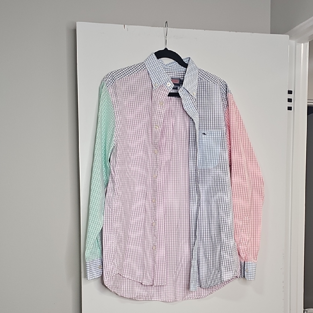 Vineyard Vines Multicolor Gingham Men's Shirt